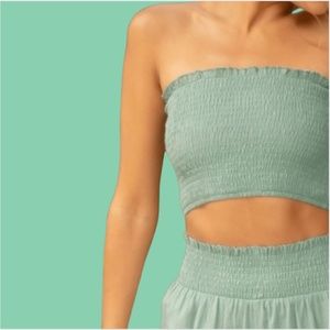 brand new | shein jade green matching set